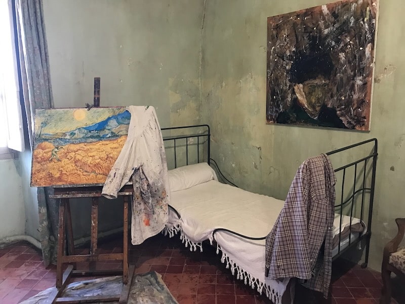 Van Gogh's room at the St Paul de Mausole sanatarium in Saint Remy, France