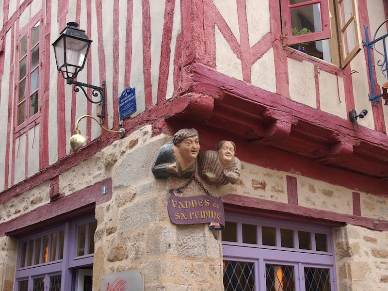 vannes half-timbered houses vannes brittany
