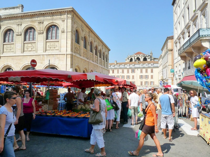 Saturday market in Vienne France Saturday market in Vienne France