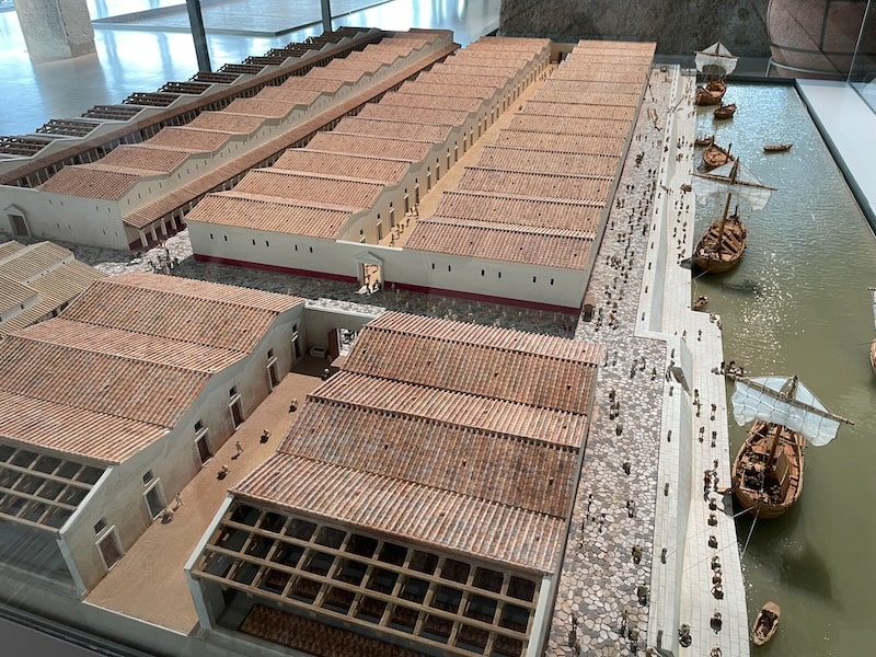 Roman warehouse mockup in Gallo-Roman Museum, Vienne, France