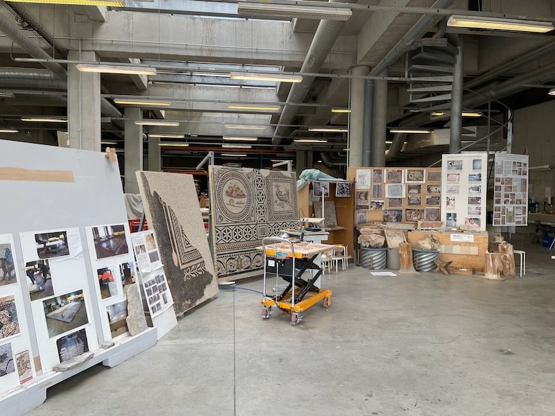 Saint Romain en Gal mosaics workshop