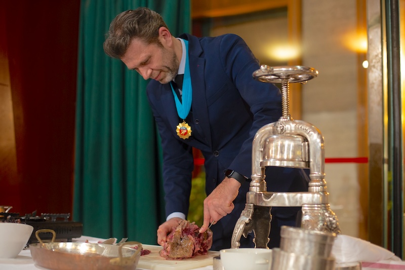Maitre Canardier, or Duck Master, at Hotel de Dieppe in Rouen
