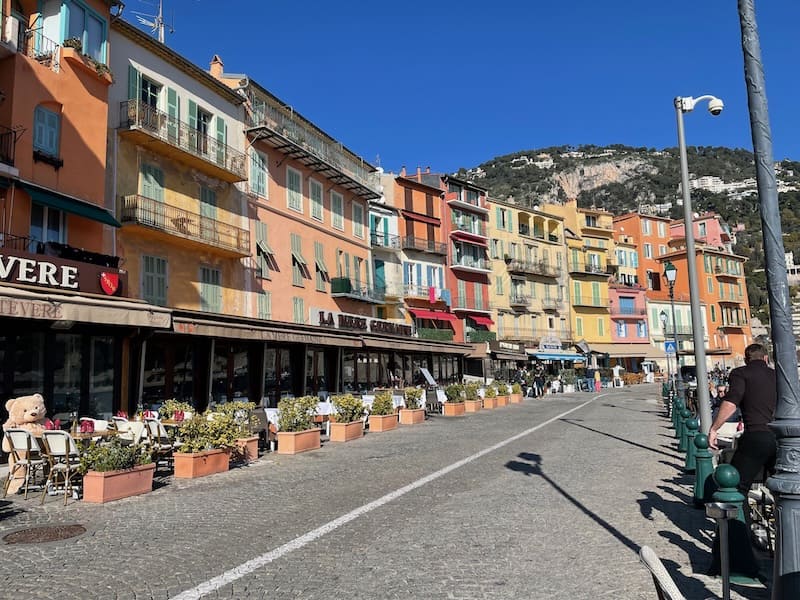 Seaside street of Villefranche-sur-Mer