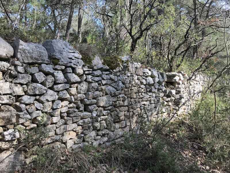 Portions of the 'plague wall' built to protect Provence from the plague in Marseille at the end of the 18th century Portions of the 'plague wall' built to protect Provence from the plague in Marseille at the end of the 18th century