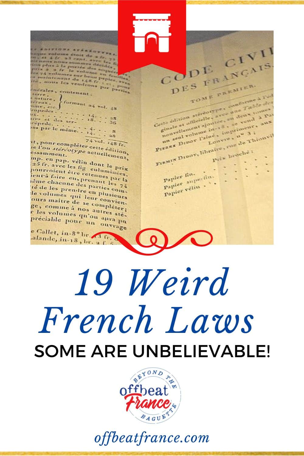 Weird French laws pin