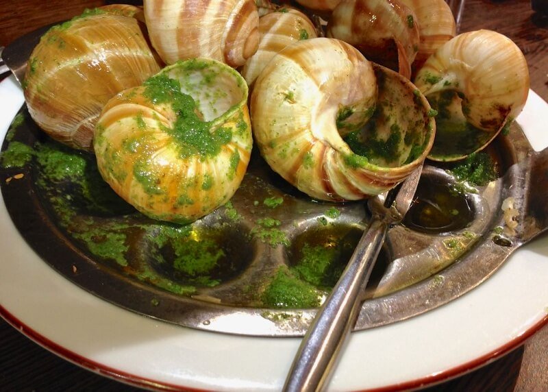 Escargot in garlic butter