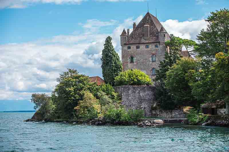 Yvoire castle on Lake Geneva