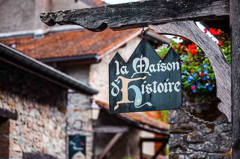 Medieval buildings in Yvoire France